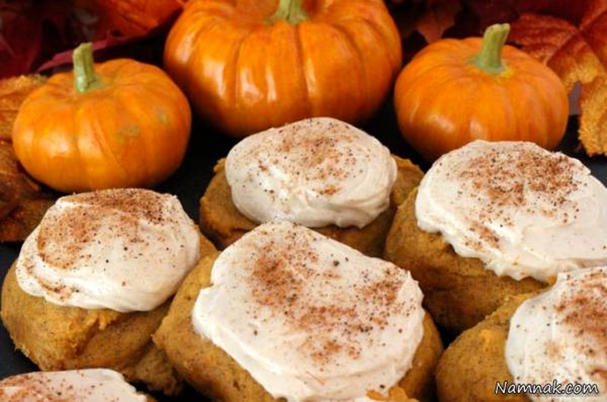طرز تهیه شیرینی خشک با فیلینگ خامه و کدو حلوایی
