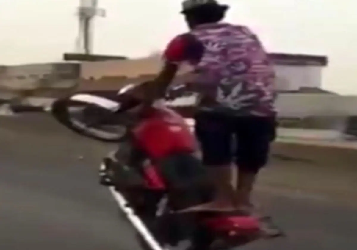 عاقبت هنرنمایی با موتور