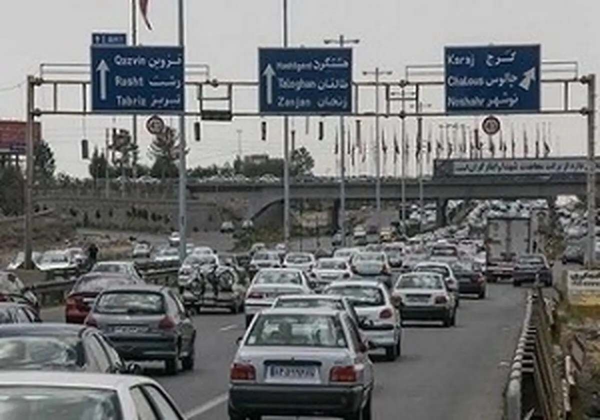 ترافیک در محور شهریار-تهران سنگین است/ بارش باران در آذربایجان شرقی