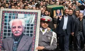 پیکر استاد دبیرسیاقی در قزوین تشییع شد