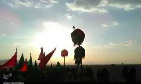 ورود نمادین کاروان اسرای کربلا به شام به روایت تصویر