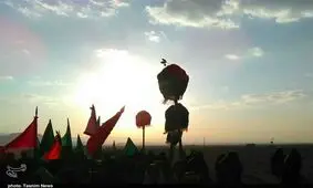 ورود نمادین کاروان اسرای کربلا به شام به روایت تصویر