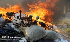 ۱۷۰۰ کیلوگرم مواد مخدر در قم امحا شد/ افزایش کشف تریاک و حشیش
