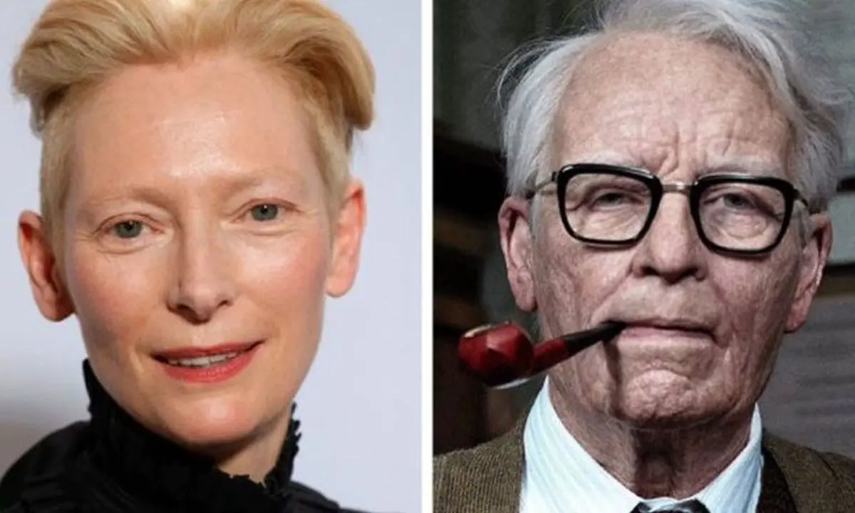 گریم جادویی بازیگر زن در نقش پیرمرد ۸۲ ساله / عکس