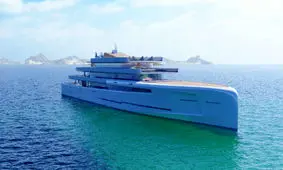 این کشتی تفریحی 106 متری می‌تواند کاملاً از مقابل چشم محو شود