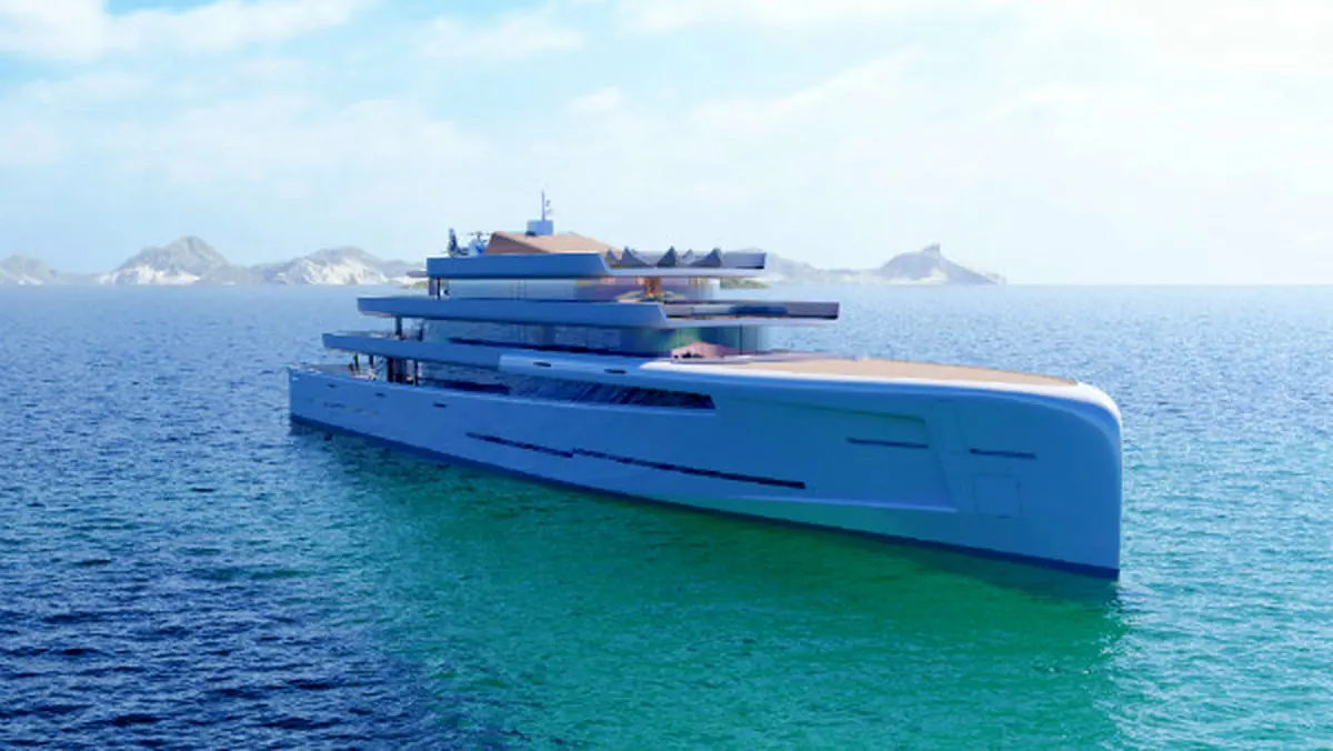 این کشتی تفریحی 106 متری می‌تواند کاملاً از مقابل چشم محو شود