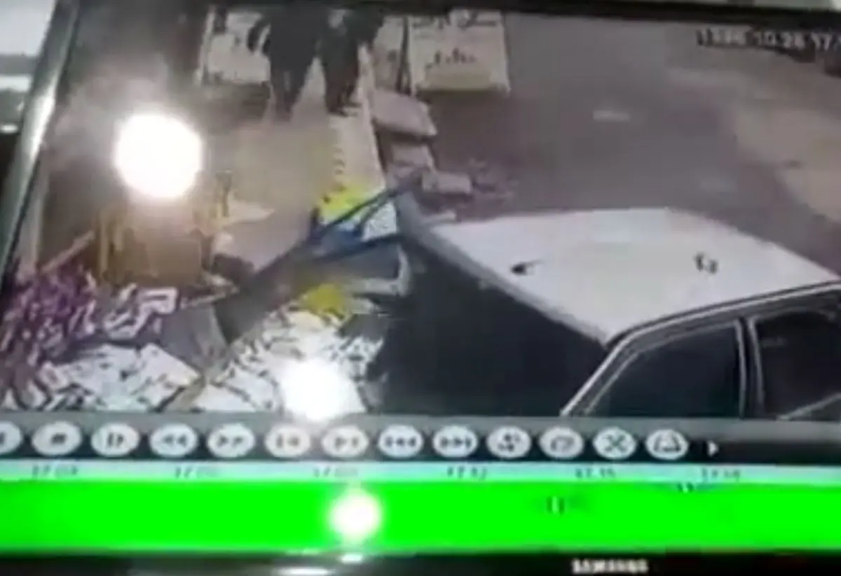 زیر گرفتن دو عابر پیاده توسط راننده ناشی