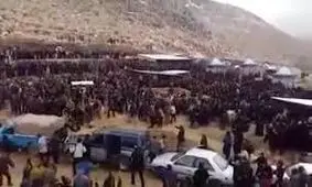 تیراندازی در مراسم خاکسپاری باعث برق گرفتگی شد + فیلم