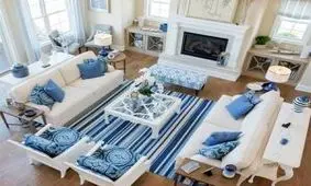 خانه های زیبای ایرانی با رنگ آبی آرامش بخش