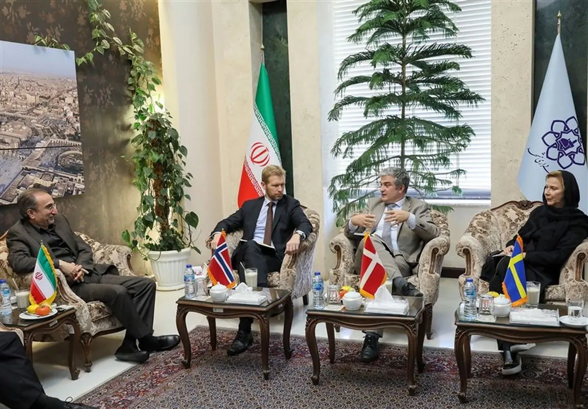 سفرای نروژ، سوئد و دانمارک با شهردار مشهد دیدار کردند+عکس