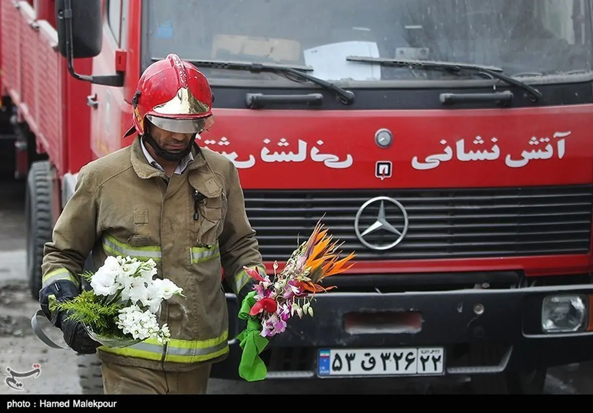 دعوت بسیج از مردم برای شرکت در تشییع شهدای آتش‌نشان