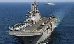 بزرگترین ناو هواپیمابر آمریکا در بندر دوحه لنگر انداخت