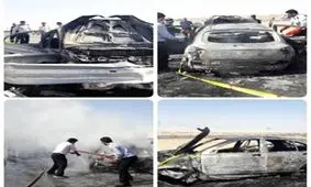 جان باختن سرنشینان تیبا در آتش