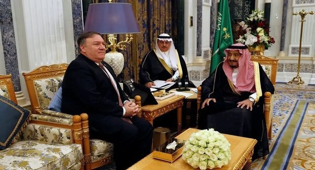پامپئو با پادشاه عربستان ملاقات کرد