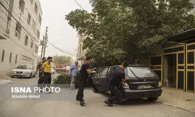 گزارش تصویری/ گرد و غبار شدید در ماهشهر