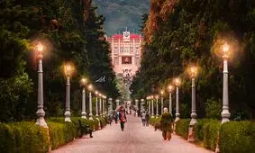 نمایی زیبا از بلوار کازینو ، رامسر