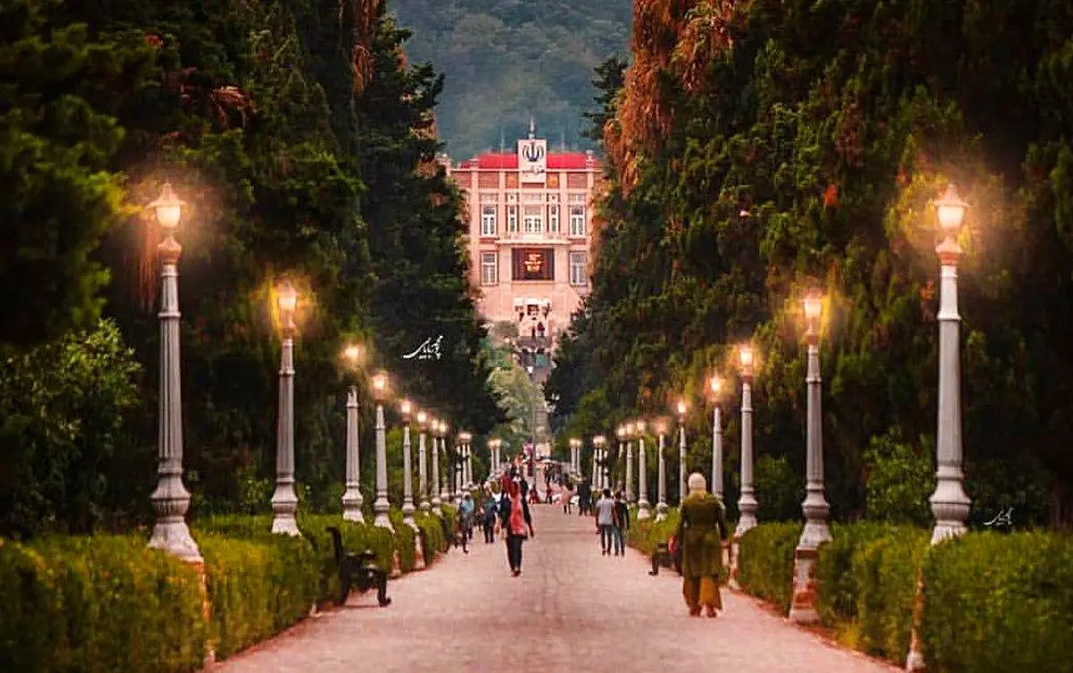 نمایی زیبا از بلوار کازینو ، رامسر