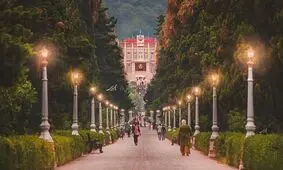 نمایی زیبا از بلوار کازینو ، رامسر
