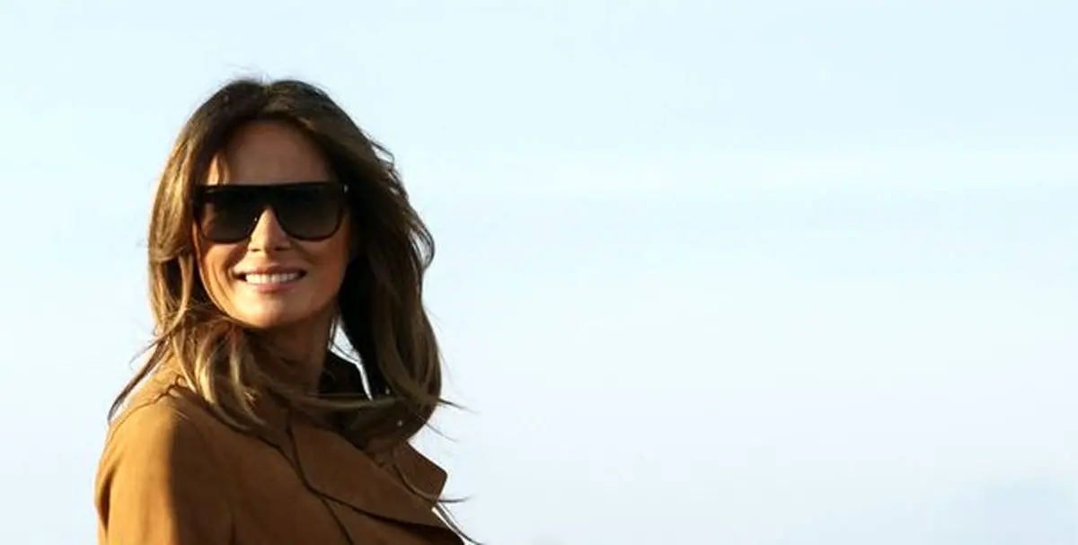 فرود اضطراری هواپیمای ملانیا ترامپ به علت احتمال آتش سوزی در هواپیما/فیلم