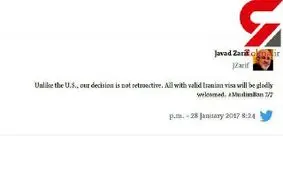 واکنش تحسین برانگیز جواد ظریف به اقدامات اخیر دونالد ترامپ