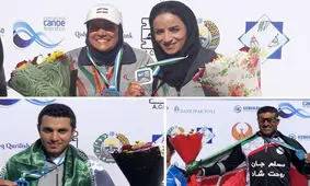 آغاز طلایی پاروزنان ایران در آسیا با کسب چهار مدال طلا و نقره