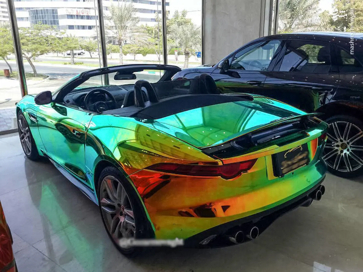 جگوار هفت رنگ و جالب در ایران +عکس