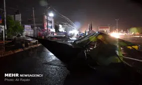 طوفان باسرعت ۷۵کیلومتر در مرز مهران/زائران سمت مرزهای جنوبی بروند