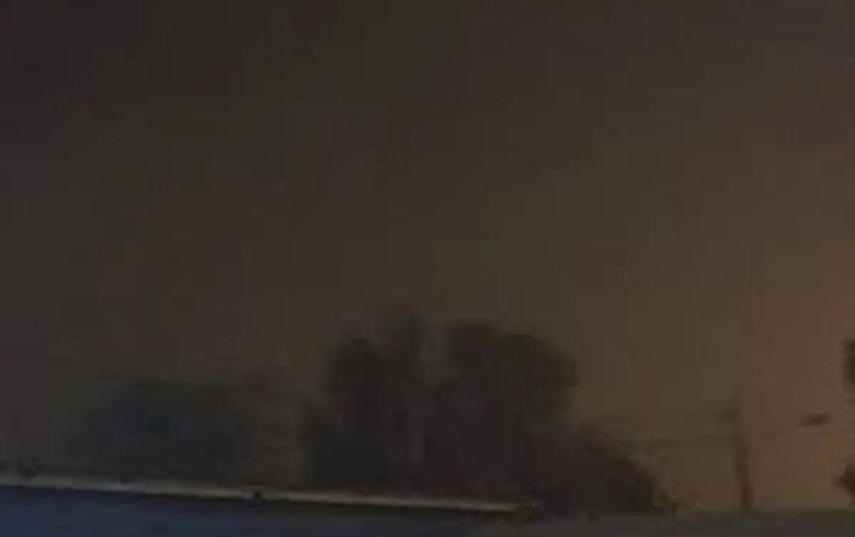 تصاویری از طوفان گرد و خاک در مرز مهران