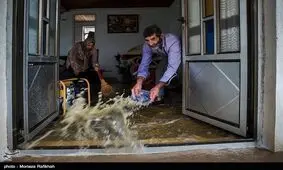 سیل فاضلاب در بهبهان با نخستین باران پاییزی جاری شد+ تصاویر
