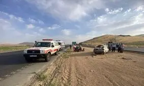 تصادف سهند و زانتیا در محور جنگل به آشخانه با ۱۰ مصدوم