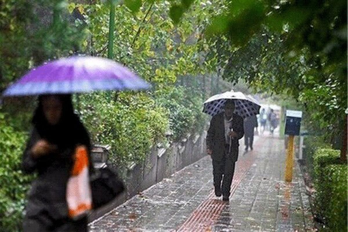 بارش باران در برخی استان‌ها/ سامانه بارشی چهارشنبه از کشور خارج می‌شود
