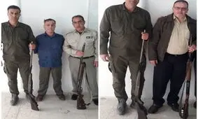 کشف و ضبط دو قبضه سلاح شکاری مجاز در خشکبیجار