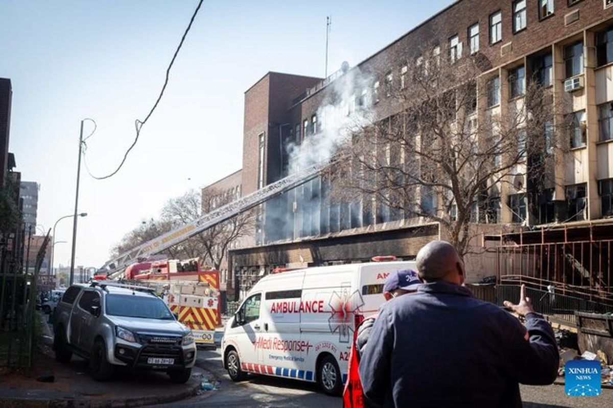 افزایش شمار تلفات آتش سوزی در ساختمانی در آفریقای جنوبی