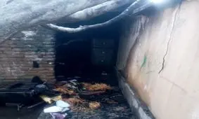 اطفاء حریق یک مدرسه در قزوین