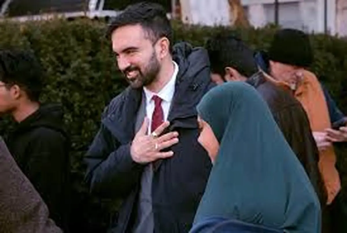 ویدیویی از برپایی نماز عید فطر در نیویورک با حضور ممدانی