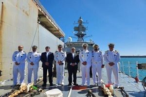 پهلو گرفتن ناوگروه نیروی دریایی ارتش ایران در آفریقای جنوبی