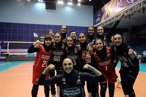 قهرمانی زنان والیبالیست ایرانی در آسیای مرکزی