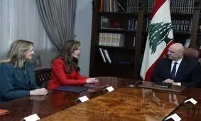 دیدار نماینده ویژه ترامپ با رئیس جمهور لبنان در بیروت/ ویدئو

