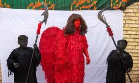 کاروان نمادین لشکر جن‌ها در نوش آباد کاشان/ تصاویر
