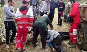 حرکت مرگبار دنده عقب تراکتور در مهاباد