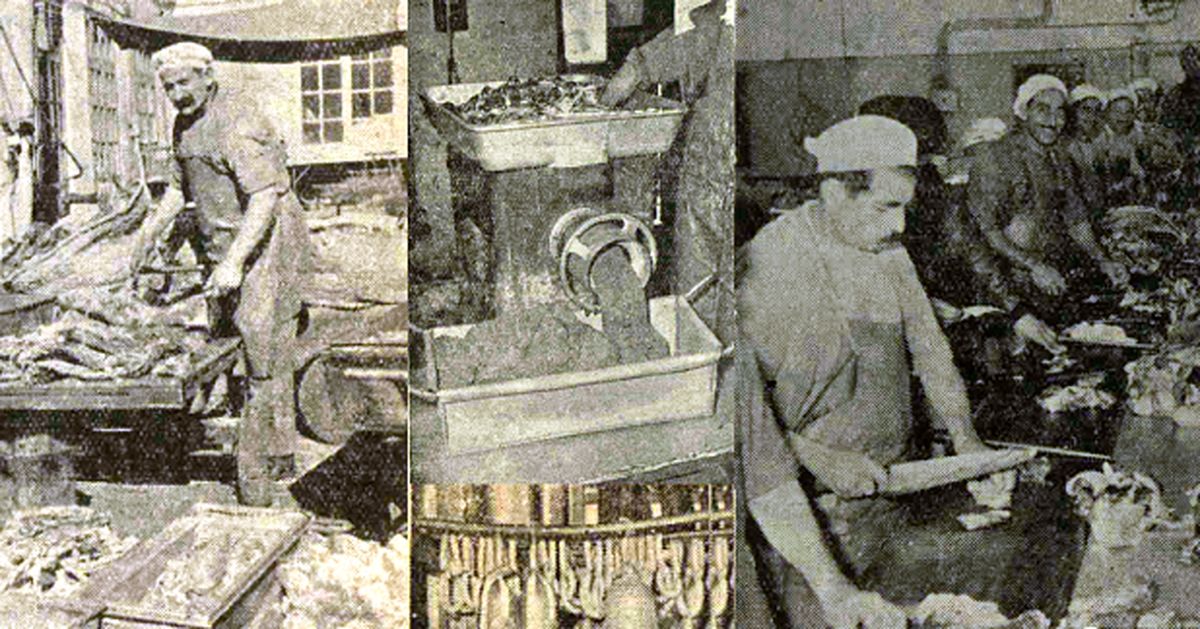گزارشی از کارخانه‌ کالباس‌ سازی در تهران ۶۶ سال پیش