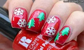 طراحی ناخن کریسمس با ایده هایی نو و جدید