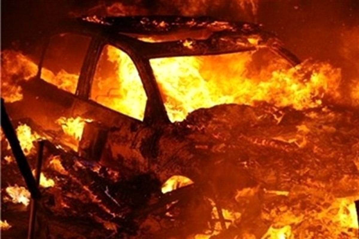 جادهای که همچنان جان میگیرد/راننده در آتش سوخت