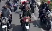  موتور سواری فرمانده سپاه تهران بزرگ در رزمایش جانفدایان
