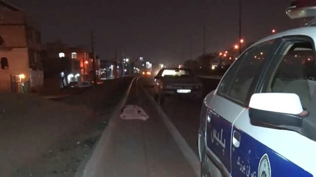 فوت عابر پیاده در تصادف بزرگراه صدر