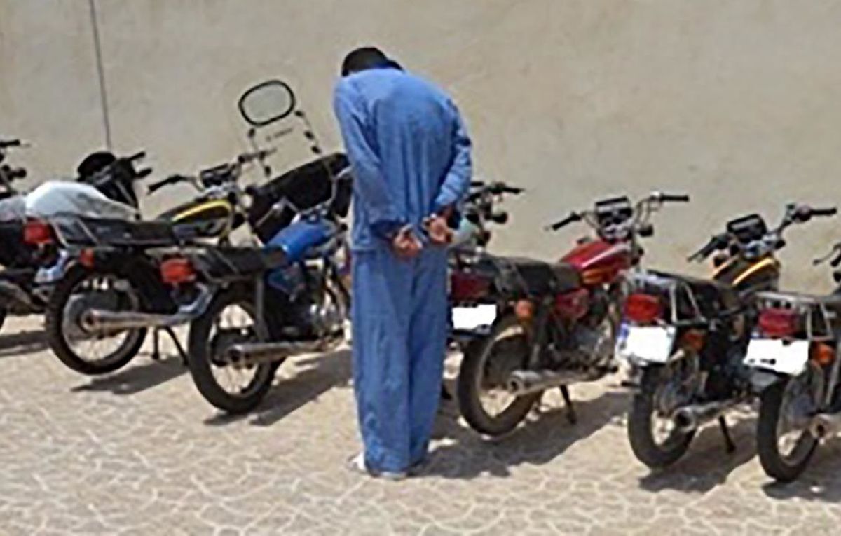 بازداشت سارق موتورسیکلت های آبادانی ها