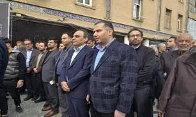 حضور مدیرعامل، هیئت‌ مدیره و کارکنان شرکت فولاد اکسین در مراسم تشییع مرحوم آیت الله شفیعی