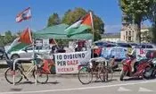 نمایشگاه جواهرات ایتالیا صحنه اعتراض حامیان فلسطین شد
