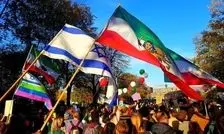 تجمع مونیخ شروع نشده گروه های برانداز به جان هم افتادند/ ویدئو