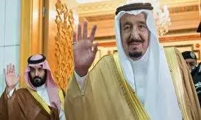پادشاه عربستان پس از مدت‌ها غیبت آفتابی شد / ویدئو